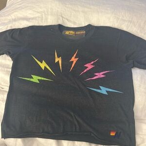 Aviator Nation Charcoal boyfriend tee